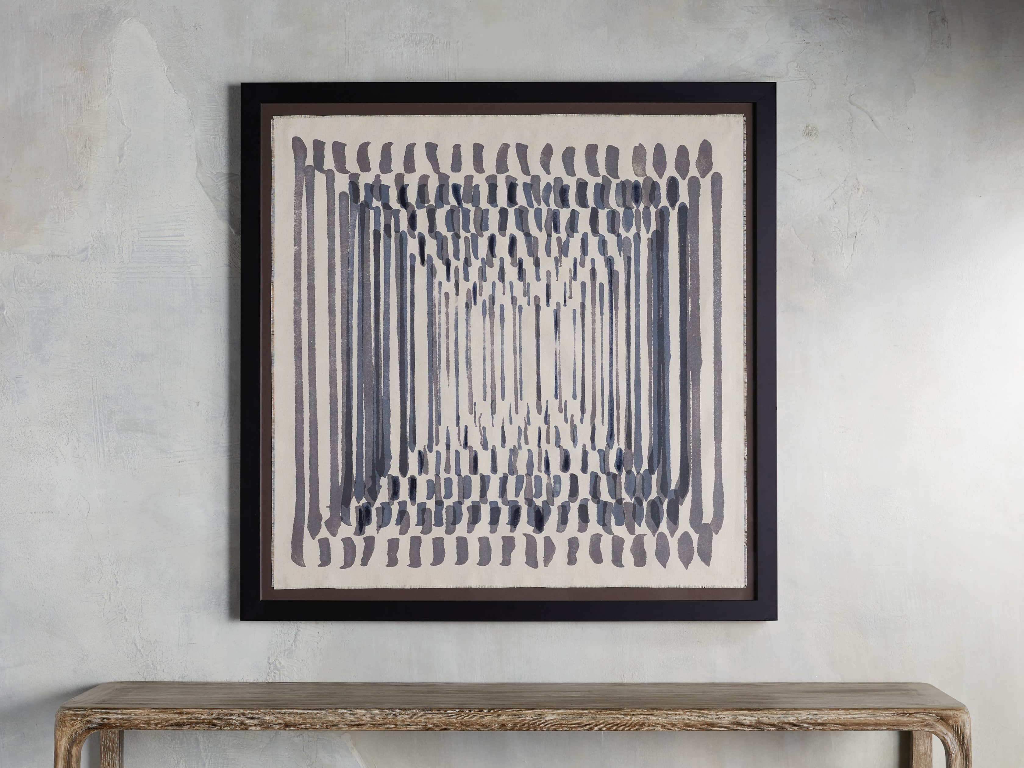 Abstract Lines Framed Tapestry III Arhaus